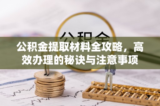 西林公积金提取材料全攻略，高效办理的秘诀与注意事项