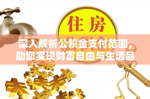 西林深入解析公积金支付范围，助您实现财富自由与生活品质提升