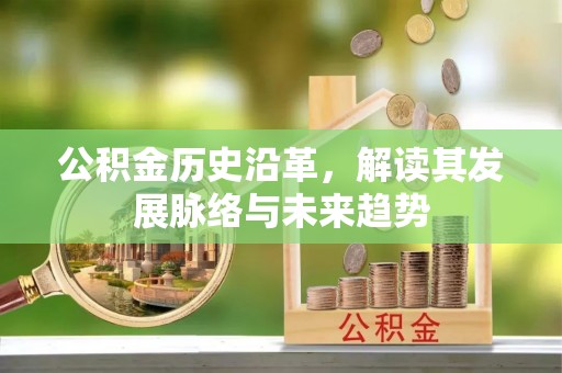 西林公积金历史沿革，解读其发展脉络与未来趋势