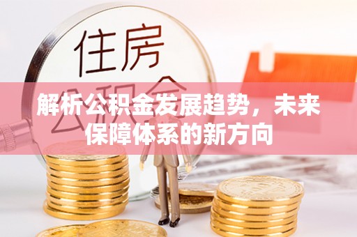 西林解析公积金发展趋势，未来保障体系的新方向
