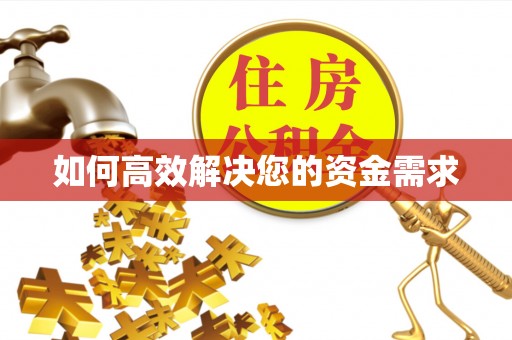 西林如何高效解决您的资金需求