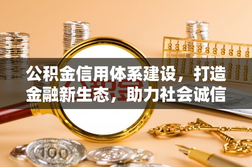 西林公积金信用体系建设，打造金融新生态，助力社会诚信发展