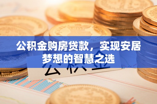 西林公积金购房贷款，实现安居梦想的智慧之选