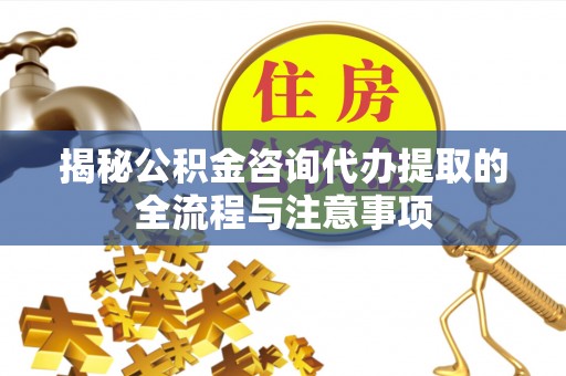 西林揭秘公积金咨询代办提取的全流程与注意事项
