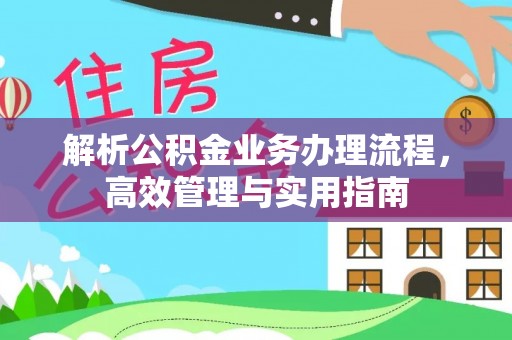 西林解析公积金业务办理流程，高效管理与实用指南