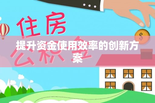 西林提升资金使用效率的创新方案