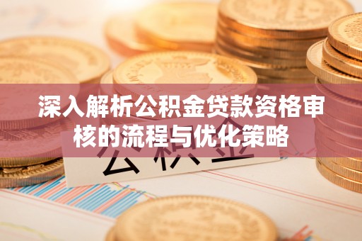 西林深入解析公积金贷款资格审核的流程与优化策略