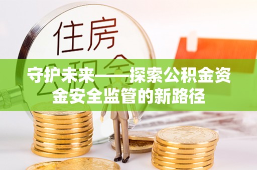 西林守护未来——探索公积金资金安全监管的新路径