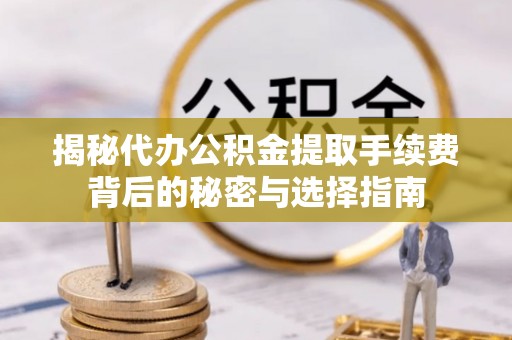西林揭秘代办公积金提取手续费背后的秘密与选择指南