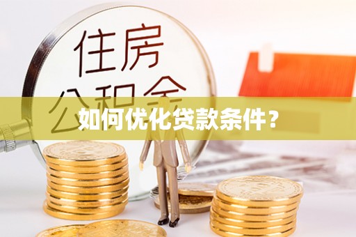 西林如何优化贷款条件？