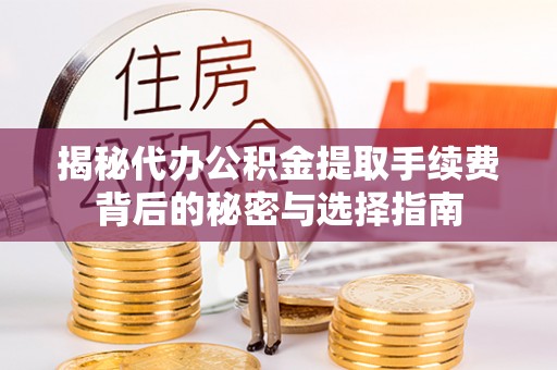 西林揭秘代办公积金提取手续费背后的秘密与选择指南