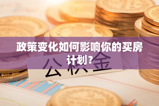 西林政策变化如何影响你的买房计划？