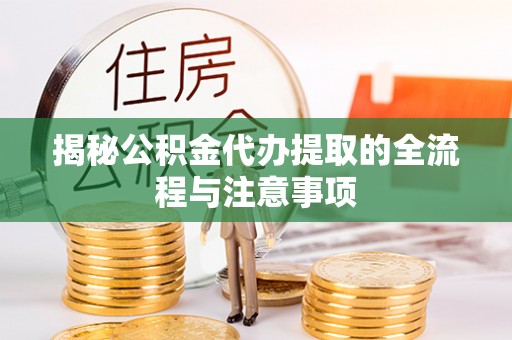 西林揭秘公积金代办提取的全流程与注意事项