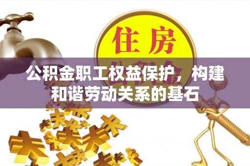 西林公积金职工权益保护，构建和谐劳动关系的基石