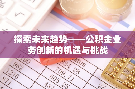西林探索未来趋势——公积金业务创新的机遇与挑战