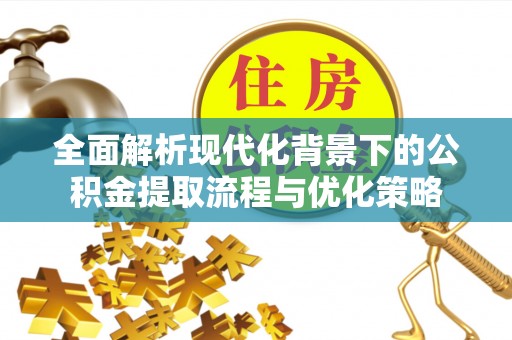 西林全面解析现代化背景下的公积金提取流程与优化策略