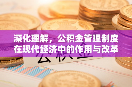西林深化理解，公积金管理制度在现代经济中的作用与改革方向