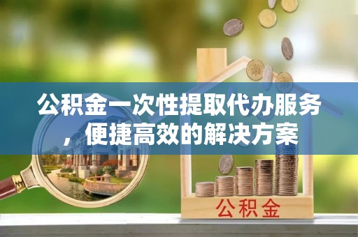西林公积金一次性提取代办服务，便捷高效的解决方案