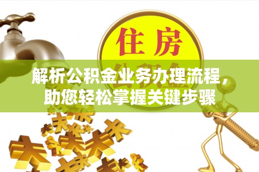 西林解析公积金业务办理流程，助您轻松掌握关键步骤