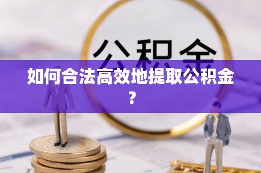 西林如何合法高效地提取公积金？